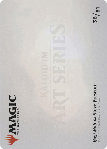 Hagi Mob // Hagi Mob (ASKHM-036) - Art Series: Kaldheim (Borderless) Foil
