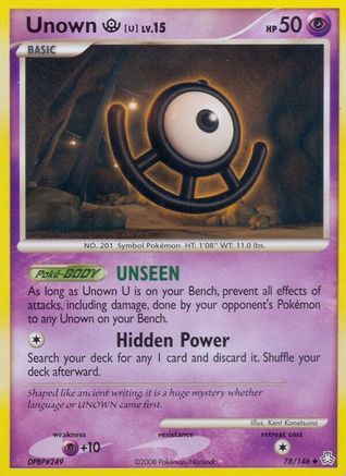Unown (U)  - Reverse Holofoil Legends Awakened - Uncommon