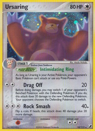 Ursaring  - Reverse Holofoil Unseen Forces - Holo Rare