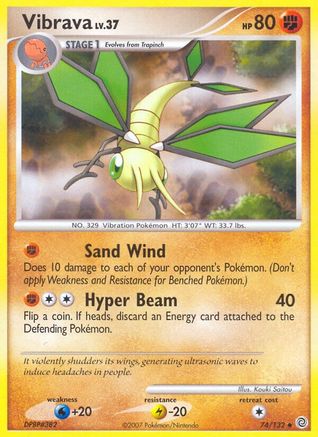 Vibrava  - Reverse Holofoil Secret Wonders - Uncommon