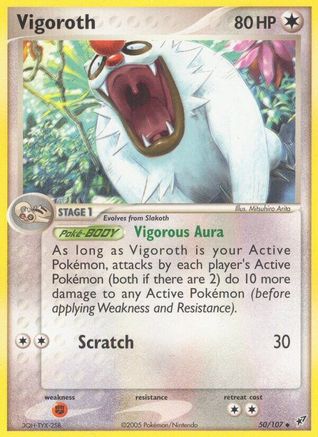 Vigoroth  - Reverse Holofoil Deoxys - Uncommon