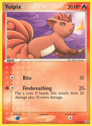 Vulpix 072  Emerald - Common