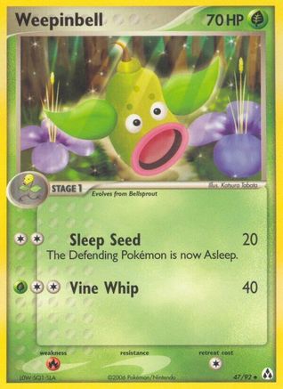 Weepinbell  - Reverse Holofoil Legend Maker - Uncommon