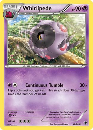 Whirlipede  XY Base Set - Uncommon