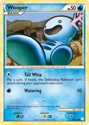 Wooper 088  HeartGold SoulSilver - Common