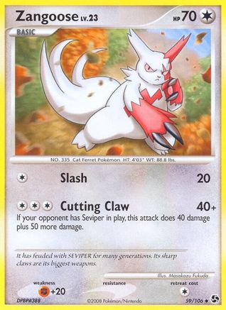 Zangoose  Great Encounters - Uncommon