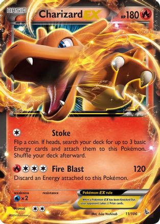 Charizard EX (11) (11) 011  - Holofoil XY  Flashfire - Ultra Rare
