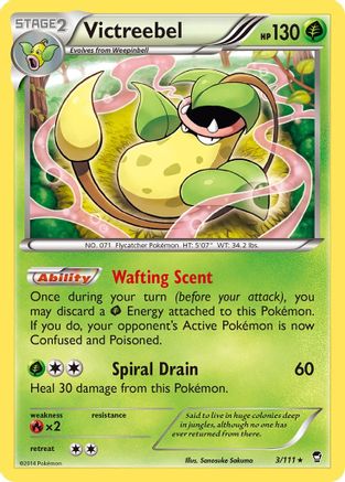 Victreebel 003  - Reverse Holofoil XY  Furious Fists - Holo Rare