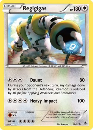 Regigigas  - Holofoil XY  Phantom Forces - Holo Rare