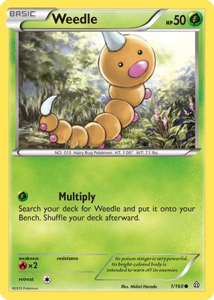 Weedle  XY  Primal Clash - Common