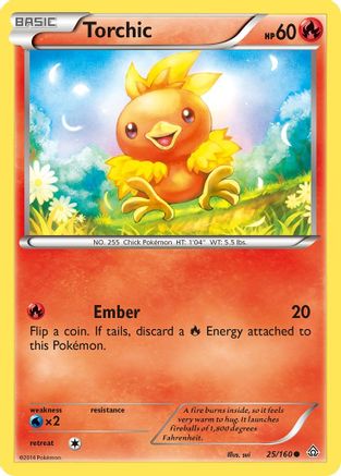 Torchic 025  - Reverse Holofoil XY  Primal Clash - Common