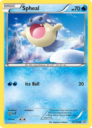 Spheal (46) (46) 046  - Reverse Holofoil XY  Primal Clash - Common