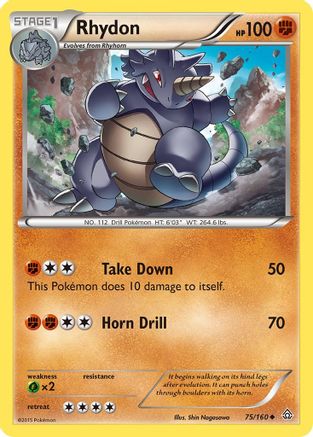 Rhydon  XY  Primal Clash - Uncommon