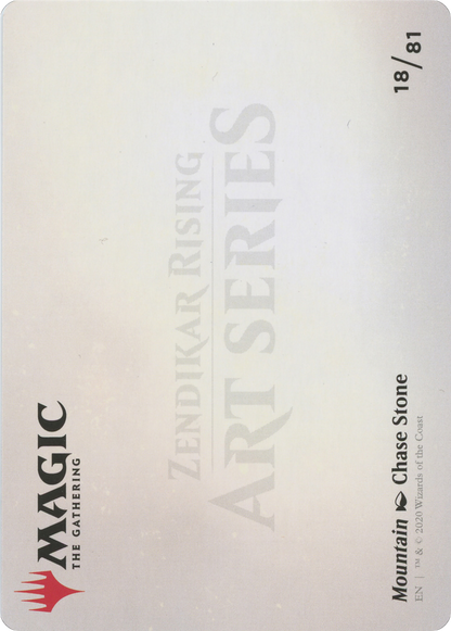 Mountain // Mountain (AZNR-018) - Zendikar Rising Art Series (Borderless) Foil