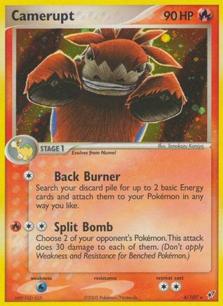 Camerupt  - Holofoil Deoxys - Holo Rare