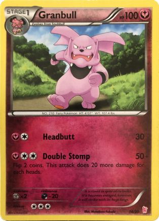 Granbull (#14)  XY Trainer Kit Sylveon & Noivern - Common