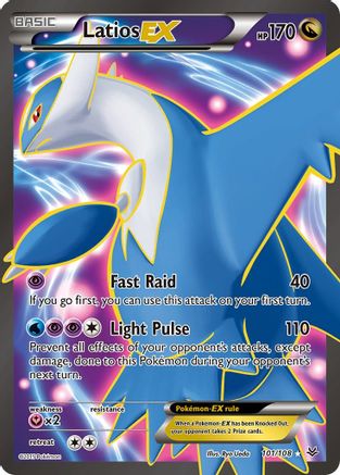 Latios EX (101 Full Art) (101 Full Art) 101/108  - Holofoil XY  Roaring Skies - Ultra Rare
