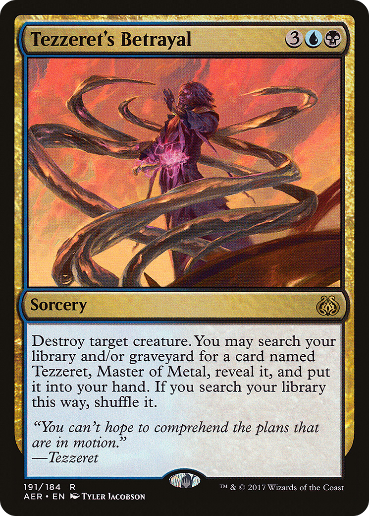 Tezzeret's Betrayal (AER-191) - Aether Revolt Foil
