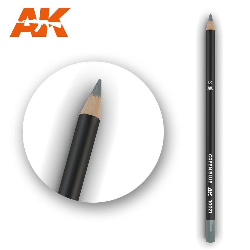 AK 10021 - Green Blue Weathering Pencil