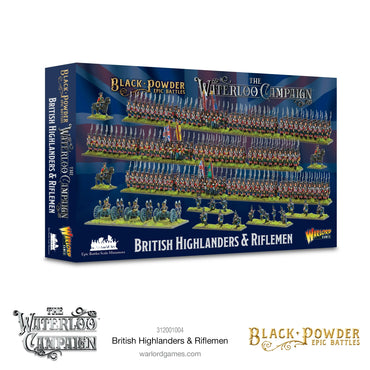 Black Powder: British Highlanders and Riflemen Waterloo