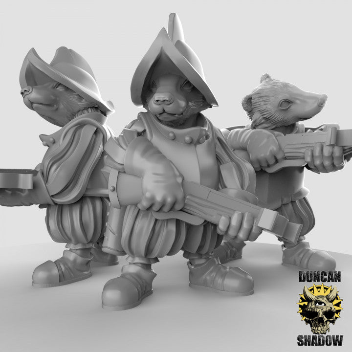 Duncan Shadow - Badger Warriors with Crossbows 3-pack