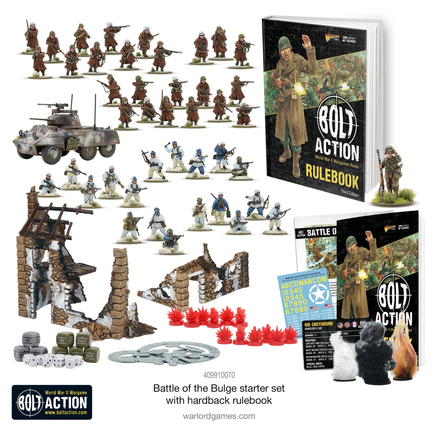 Bolt Action: Battle of the Bulge Starter Set with Hardcover Rulebook