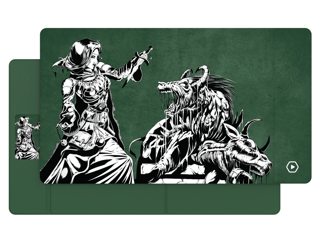 Heavy Play: ETB Playmat Phil Stone Art