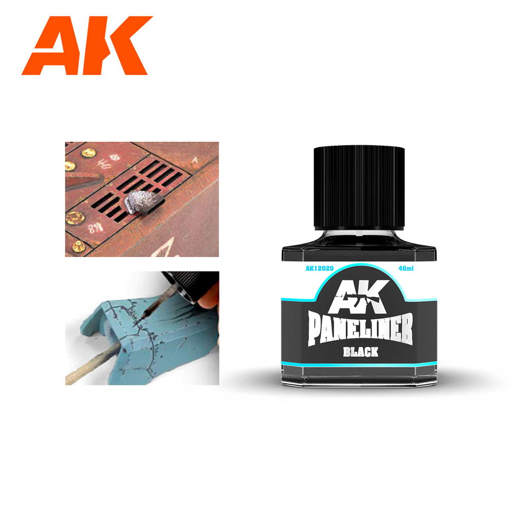AK Interactive Paneliners for Modeling: Black