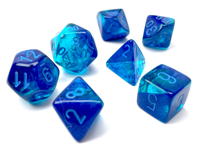 Chessex: Gemini Polyhedral Blue-Blue/Light Blue