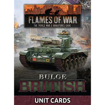 Flames of War: Bulge British Unit Cards