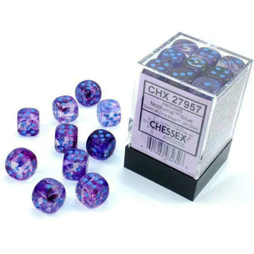 Chessex: Nebula 36d6 12mm Nocturnal/Blue