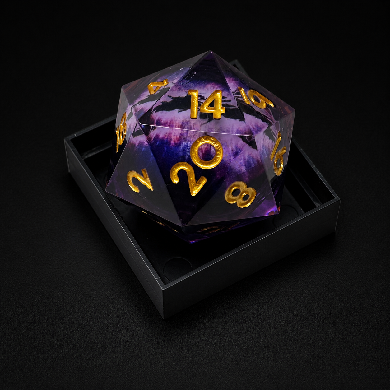 Merchant Guild House Dice: Amethyst Dragon - D20 (33MM)