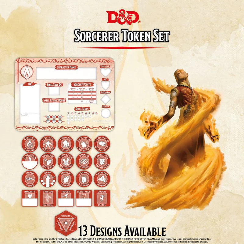 D&D Sorcerer Token Set