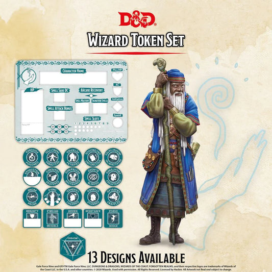 D&D Wizard Token Set