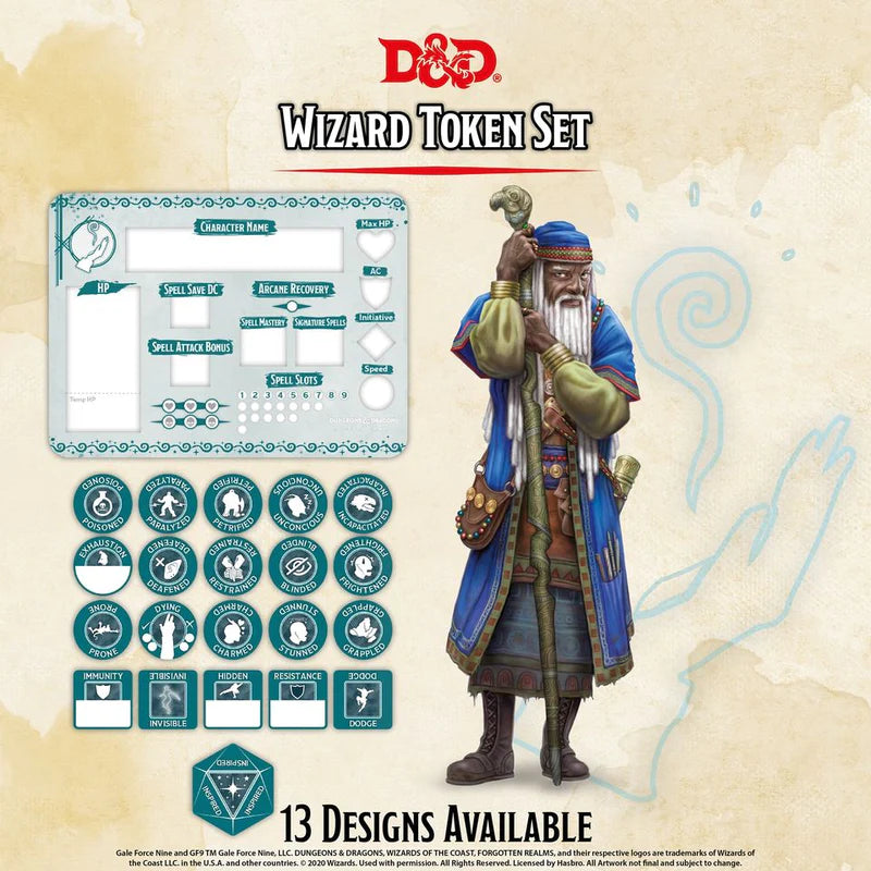 D&D Wizard Token Set