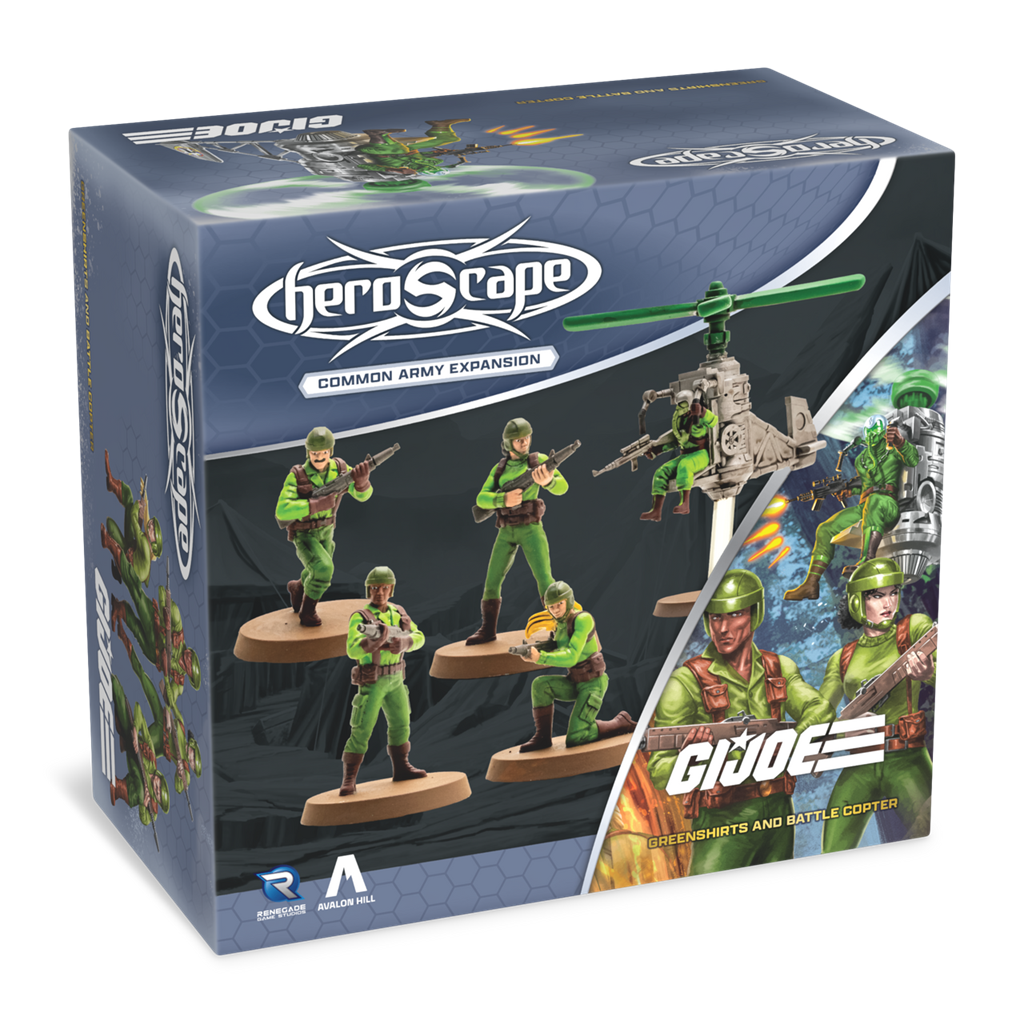 G.I. JOE HEROSCAPE GREENSHIRTS AND BATTLE COPTER ARMY EXPANSION