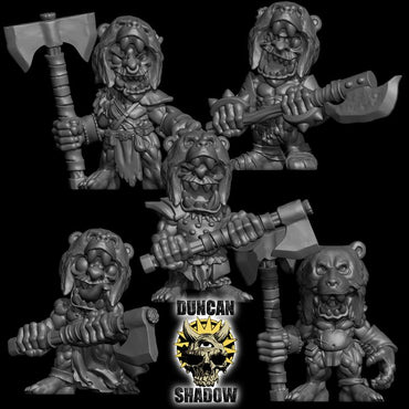 Duncan Shadow - Goblin Barbarians with Great Axes 5-pack