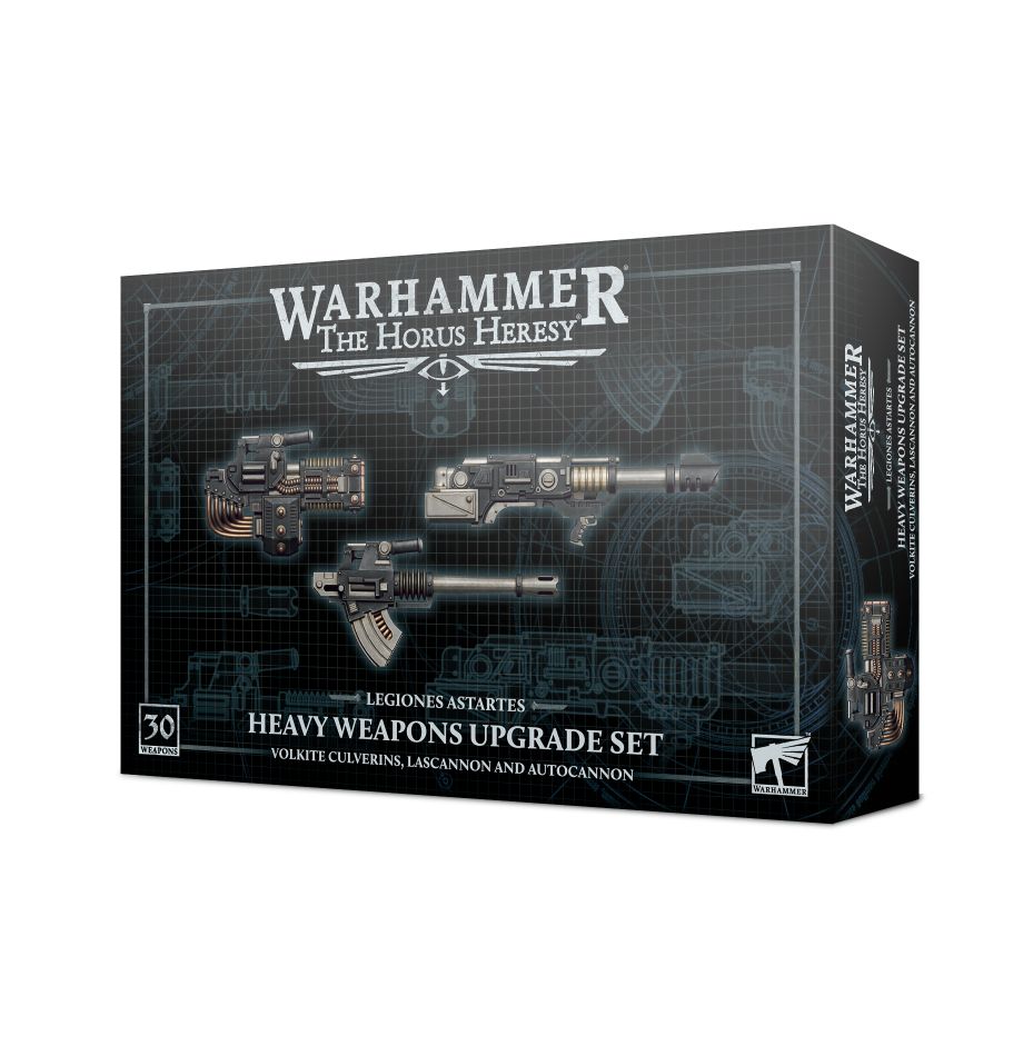 Horus Heresy: Heavy Weapons Upgrade Volkite Culverins, Lascannons, and Autocannons