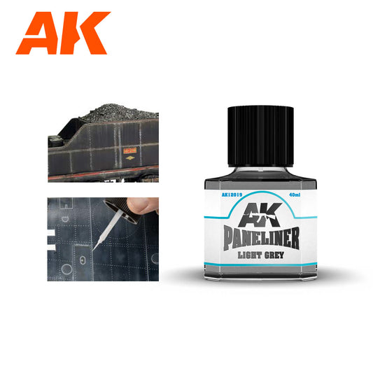 AK Interactive Paneliners for Modeling: Light Grey