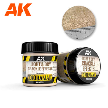 AK Diorama: Light & Dry Crackle Effects 100ml