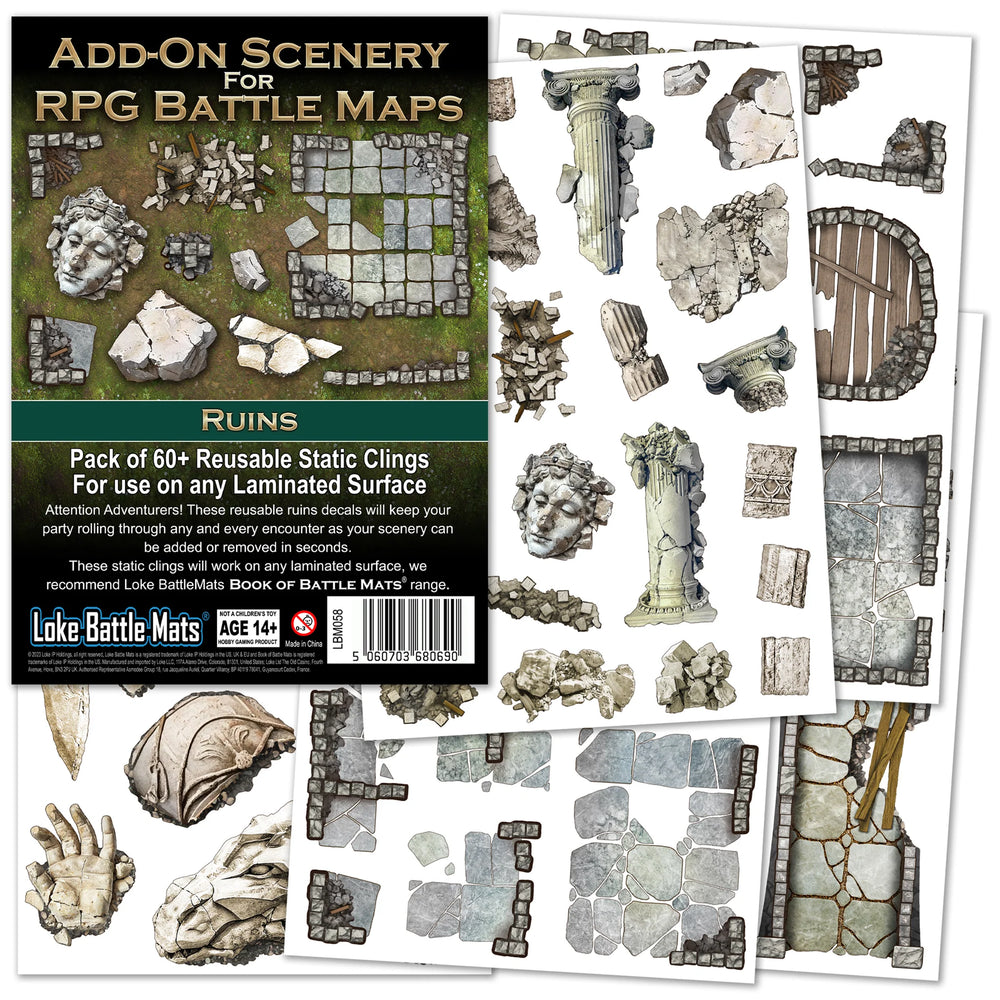 Add-On Scenery for RPG Battle Maps: Ruins