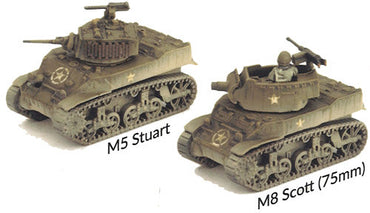 Flames of War: M5 Stuart Light Tank Platoon