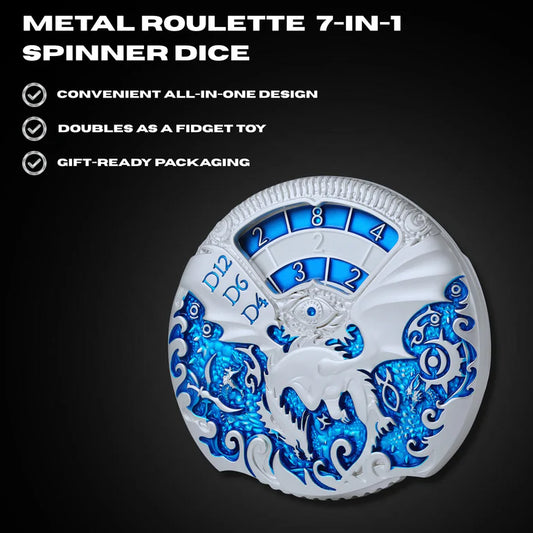 Metal Spinner Dice Set