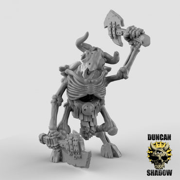 Duncan Shadow - Minotaur Skeleton with 2 weapons