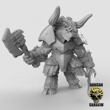 Duncan Shadow - Minotaur Warrior with 2 weapons