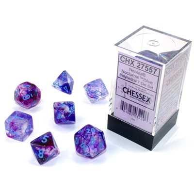 Chessex: Nebula Polyhedral Nocturnal Blue