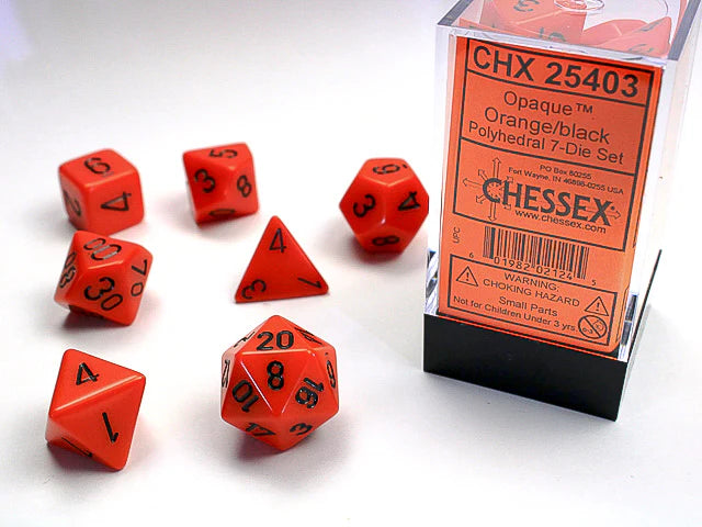 Chessex: Opaque Polyhedral Red/Black