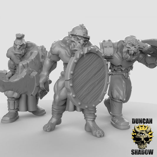 Duncan Shadow - Orcs with Swords and Shields 3-pack