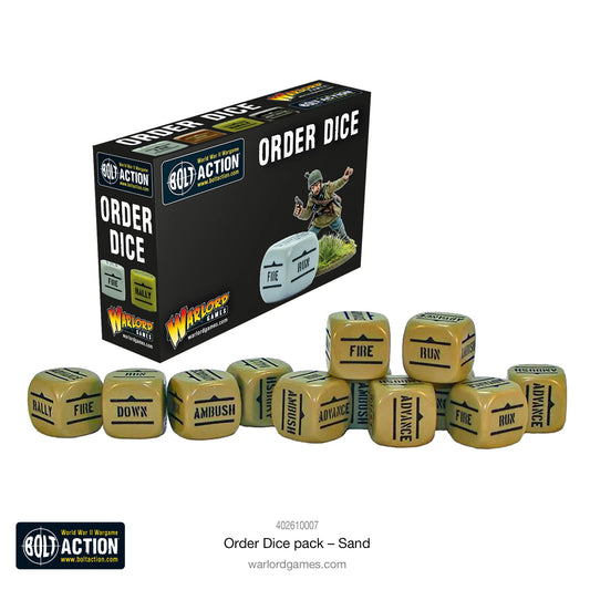 Bolt Action: Order Dice - Sand