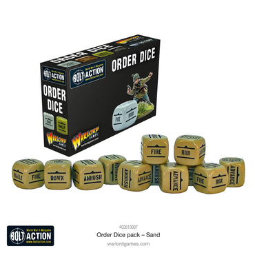 Bolt Action: Order Dice - Sand